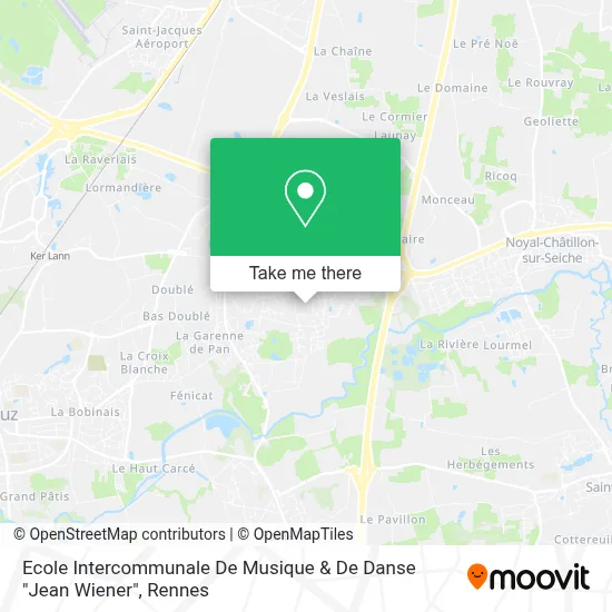 Ecole Intercommunale De Musique & De Danse "Jean Wiener" map