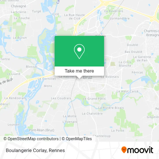 Boulangerie Corlay map