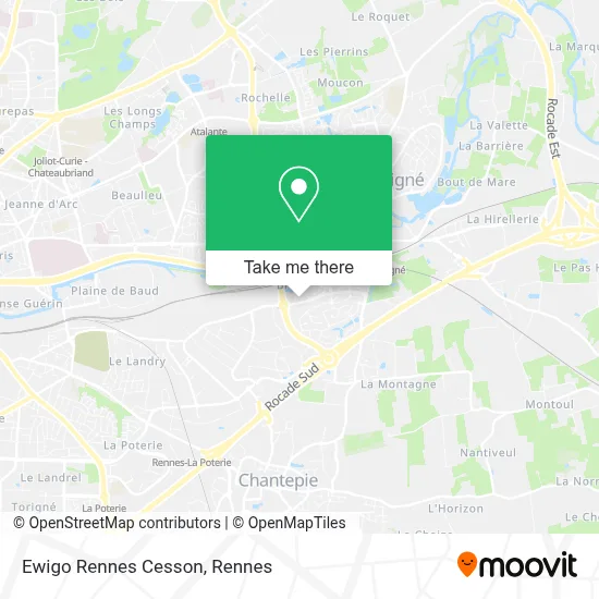Ewigo Rennes Cesson map