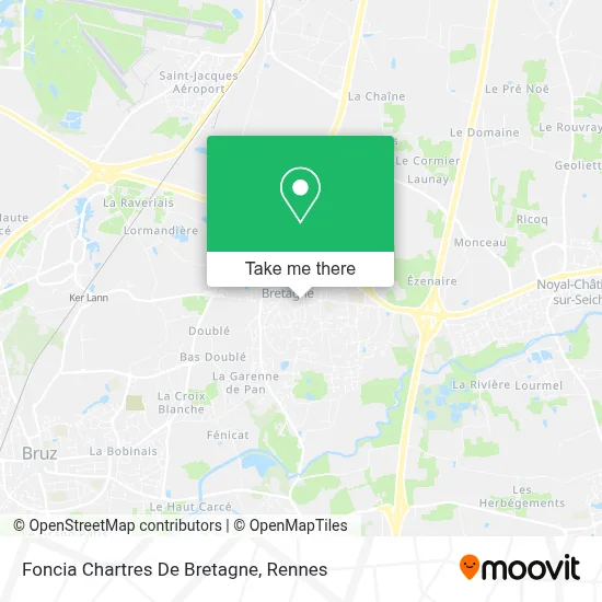 Foncia Chartres De Bretagne map