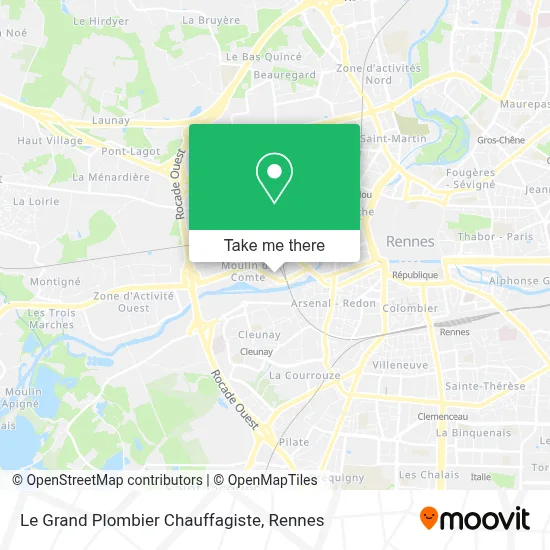 Le Grand Plombier Chauffagiste map