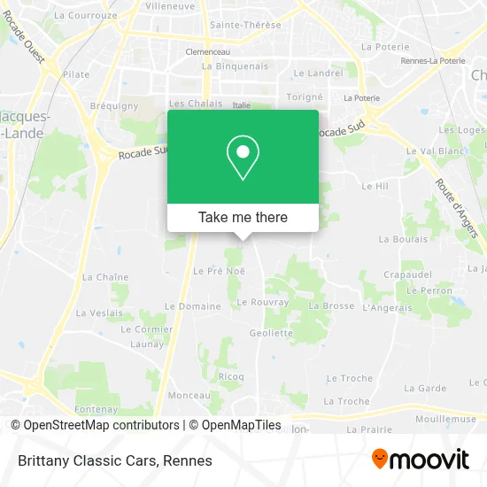 Brittany Classic Cars map