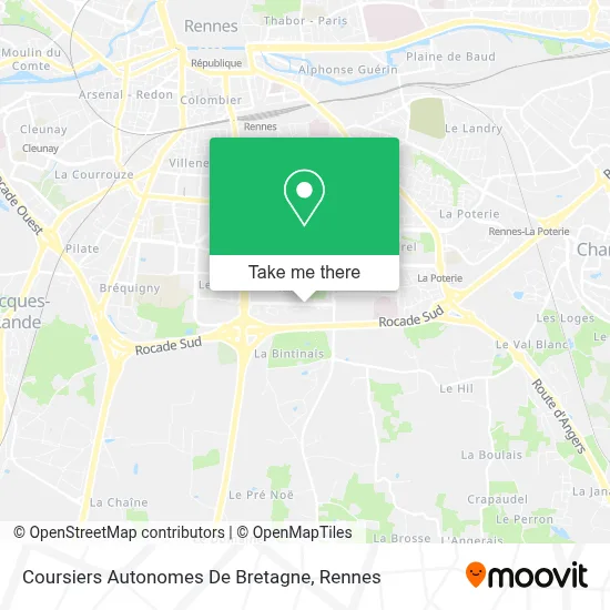 Coursiers Autonomes De Bretagne map
