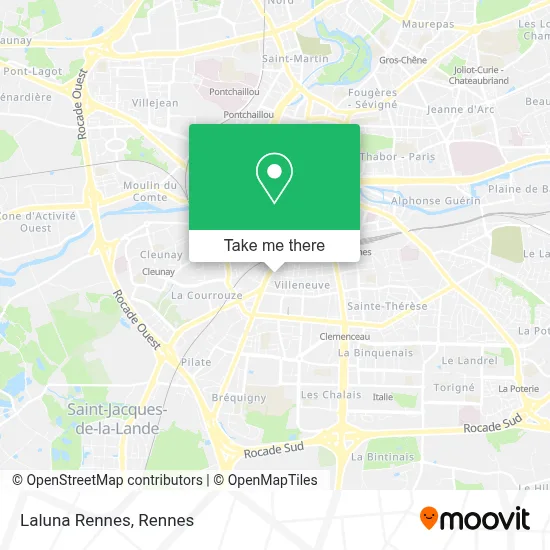 Laluna Rennes map