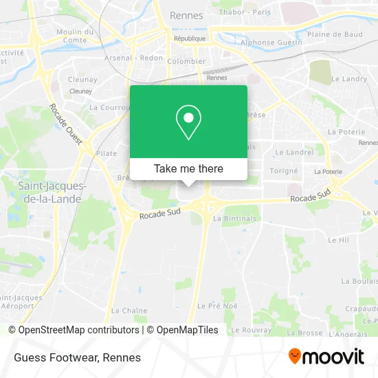 Guess Footwear map