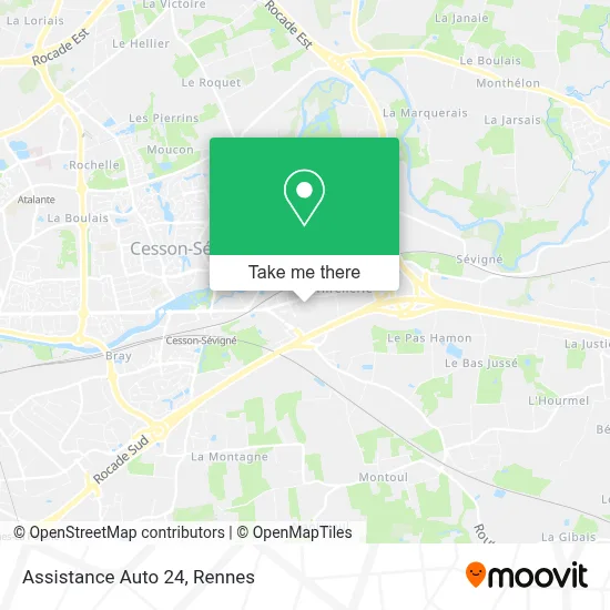 Assistance Auto 24 map
