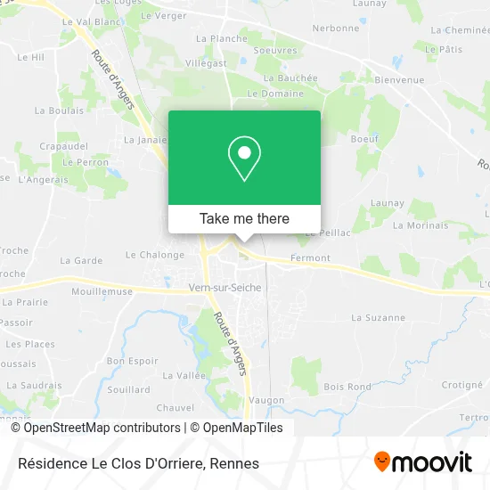 Résidence Le Clos D'Orriere map