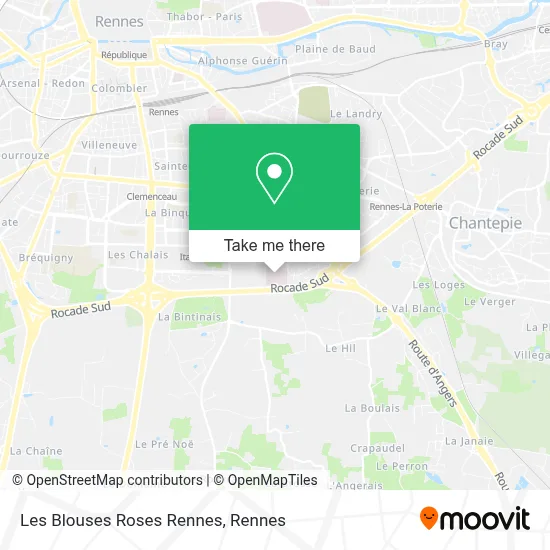 Les Blouses Roses Rennes map