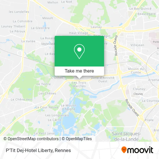 P'Tit Dej-Hotel Liberty map