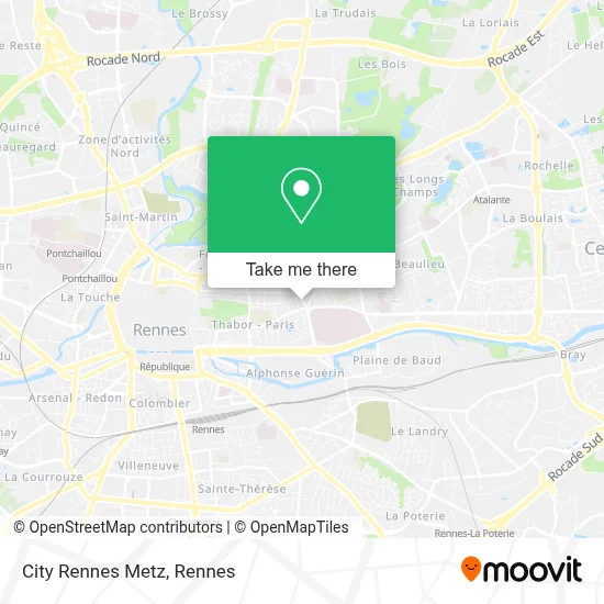 City Rennes Metz map