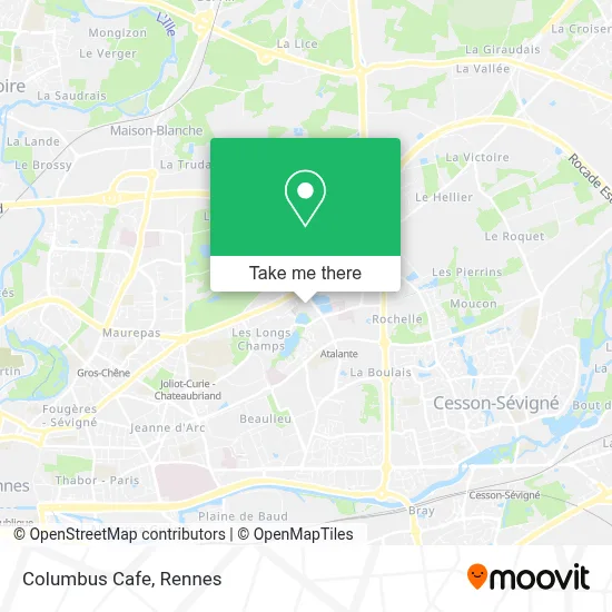 Columbus Cafe map