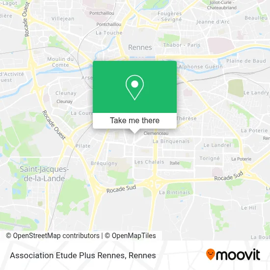 Association Etude Plus Rennes map