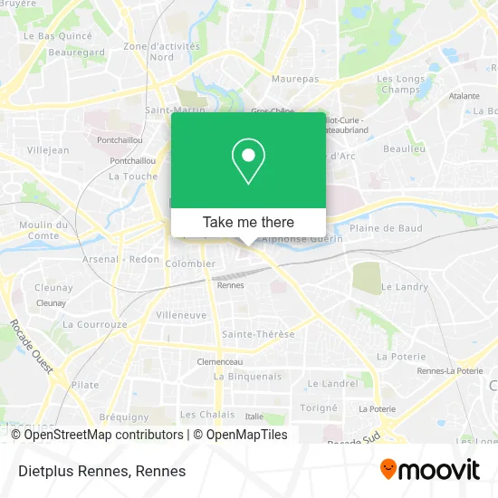 Dietplus Rennes map