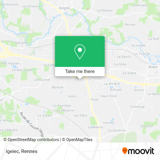 Igelec map