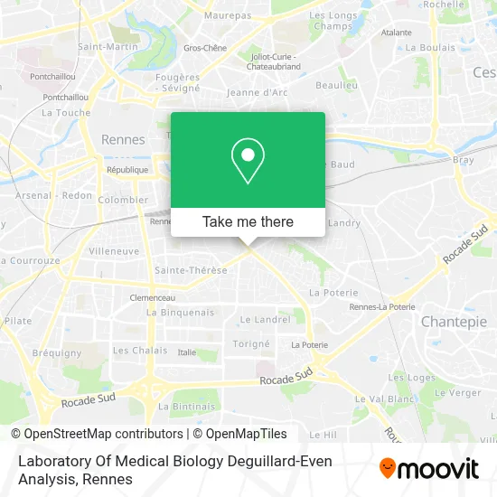 Laboratory Of Medical Biology Deguillard-Even Analysis map