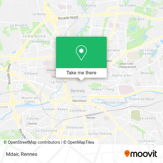 Mdair map