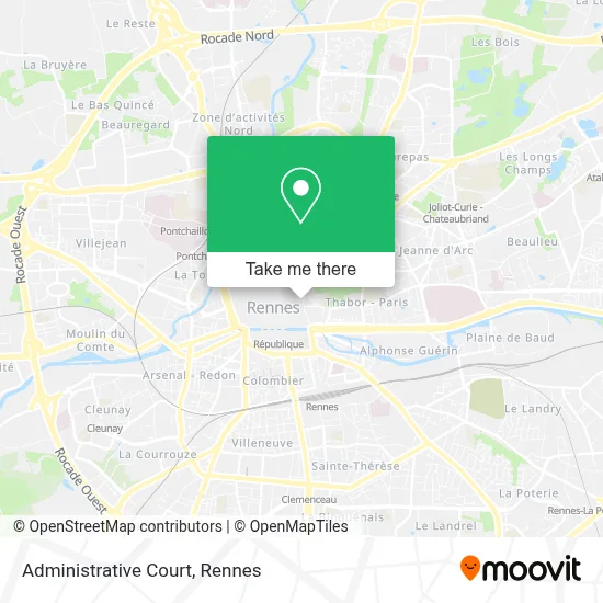 Mapa Tribunal Administratif