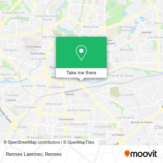 Rennes Laennec map
