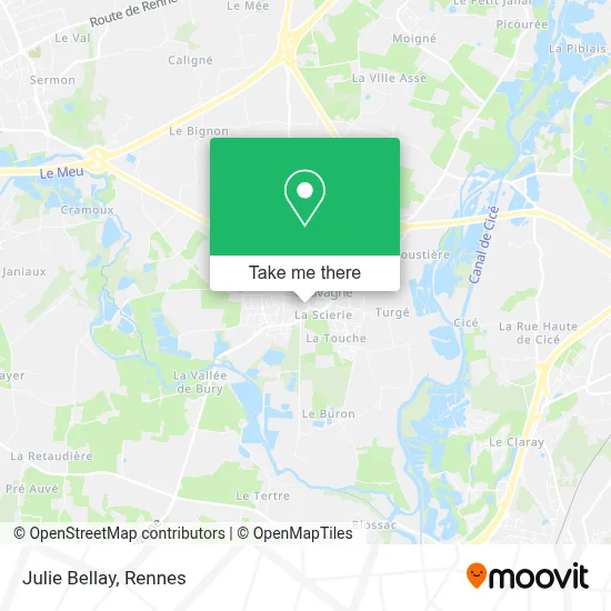 Julie Bellay map