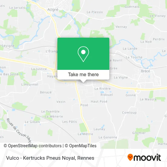 Vulco - Kertrucks Pneus Noyal map