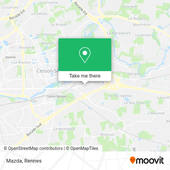 Mapa Mazda