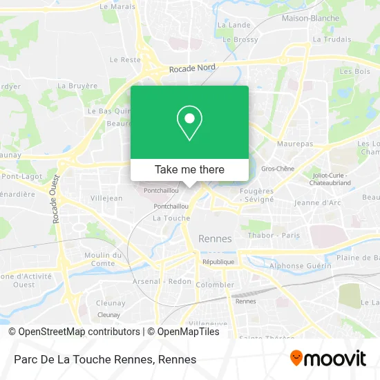 Parc De La Touche Rennes map