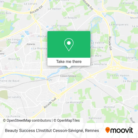 Beauty Success L'Institut Cesson-Sévigné map
