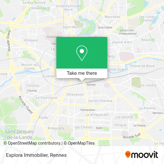 Explora Immobilier map