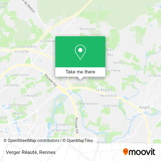 Verger Réauté map