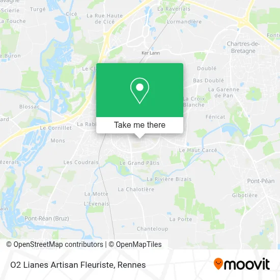 O2 Lianes Artisan Fleuriste map