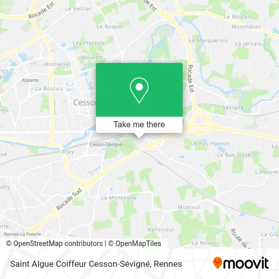 Saint Algue Coiffeur Cesson-Sévigné map