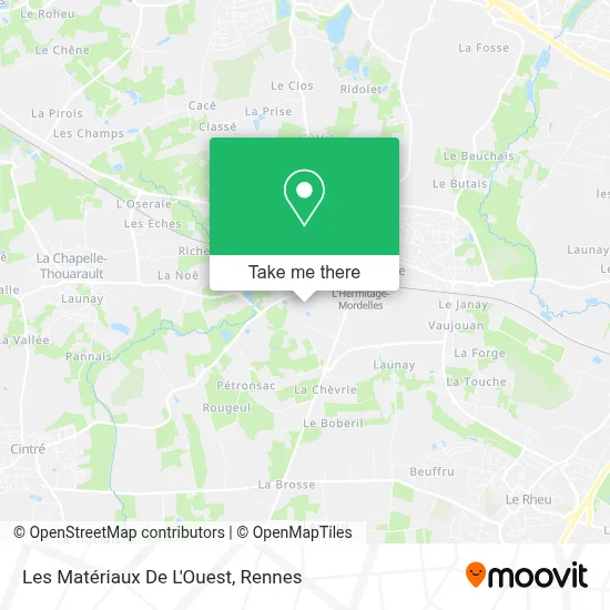 Les Matériaux De L'Ouest map