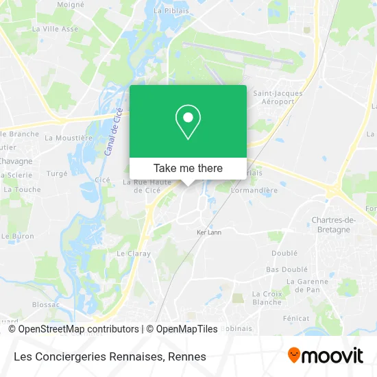 Les Conciergeries Rennaises map