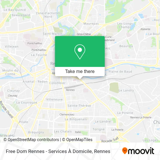 Free Dom Rennes - Services À Domicile map