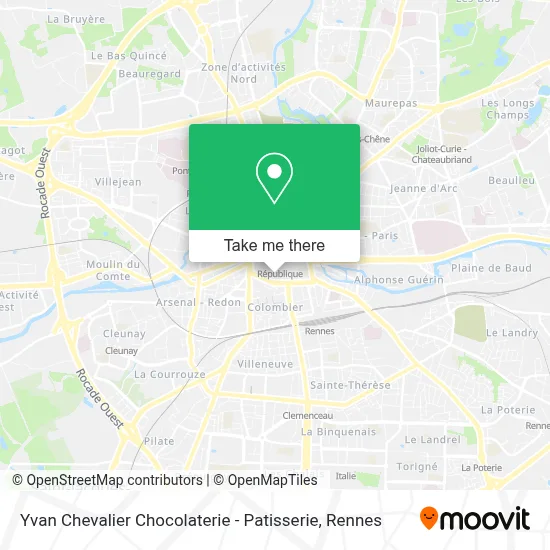 Yvan Chevalier Chocolaterie - Patisserie map