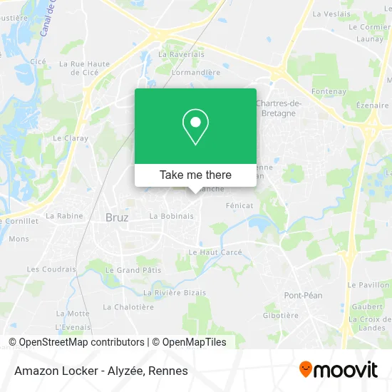 Amazon Locker - Alyzée map