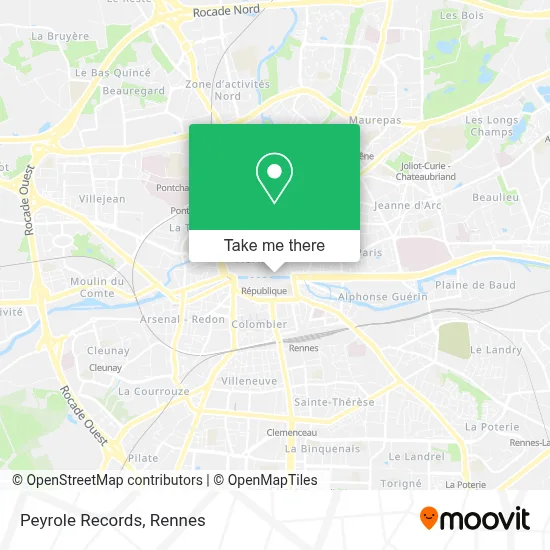 Peyrole Records map