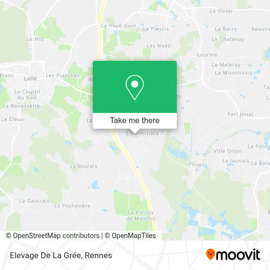 Elevage De La Grée map