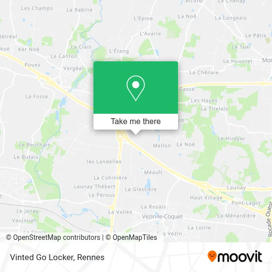 Vinted Go Locker map