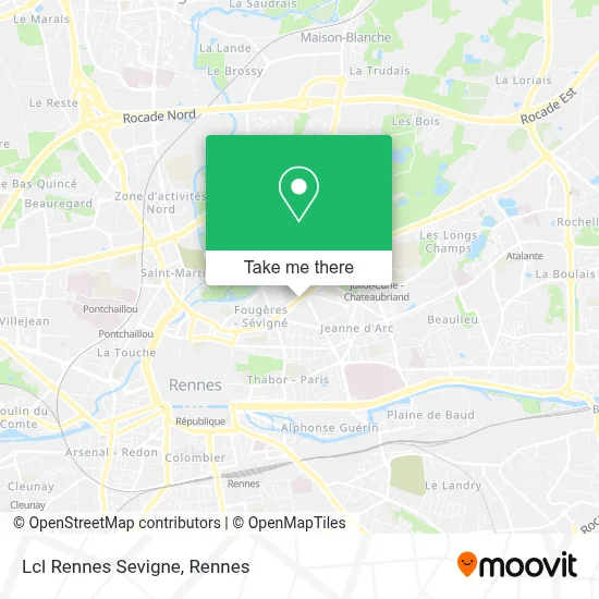 Lcl Rennes Sevigne map