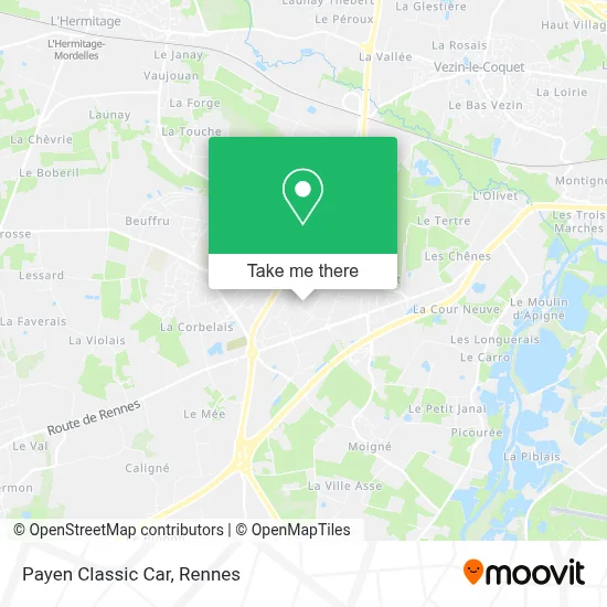 Payen Classic Car map