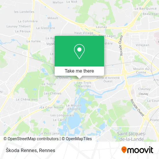 Škoda Rennes map