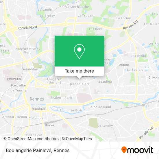 Boulangerie Painlevé map