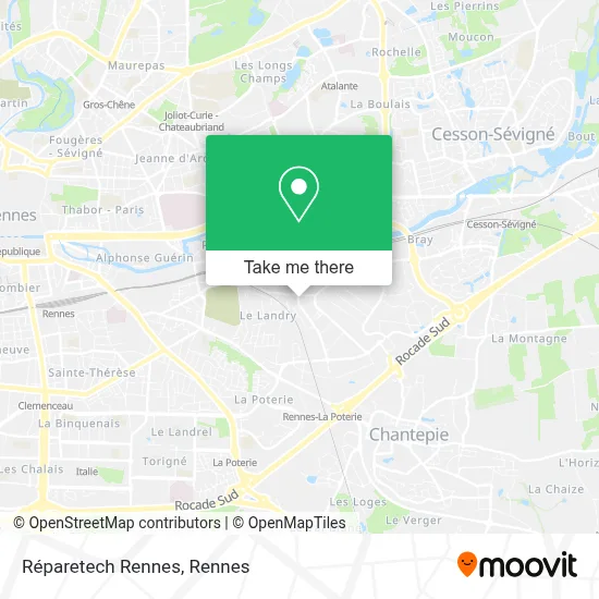 Réparetech Rennes map