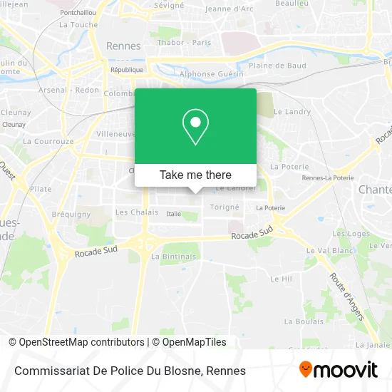 Commissariat De Police Du Blosne map
