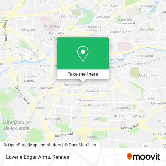 Laverie Edgar Alma map