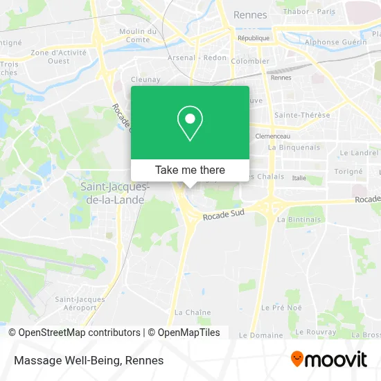 Massage Bien Être map