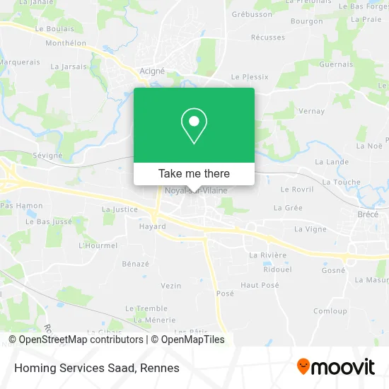 Homing Services Saad map