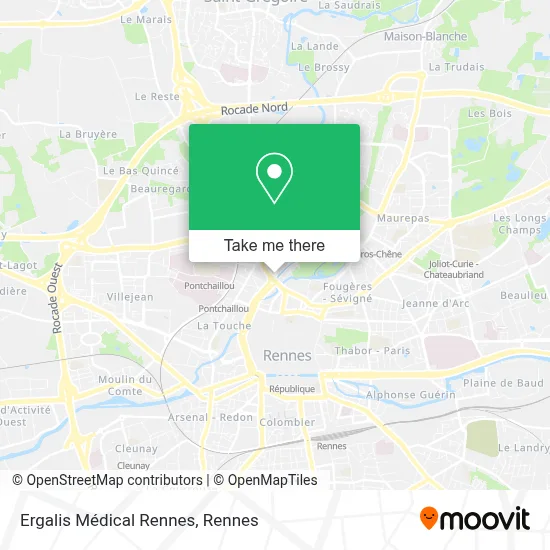 Ergalis Médical Rennes map