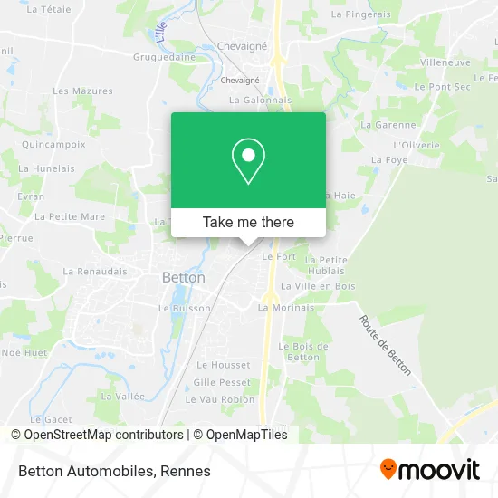 Betton Automobiles map